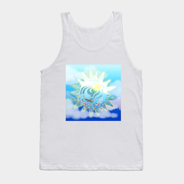 Glowing Nature Sunstone Surrealistic Art Tank Top by mareescatharsis